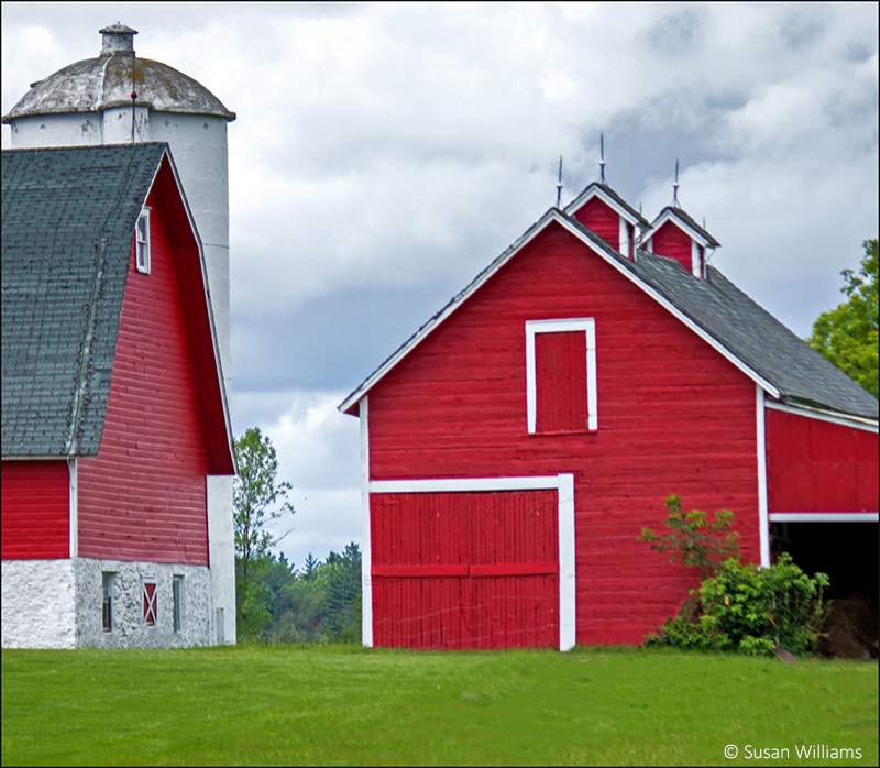 Shapes of Red Barns