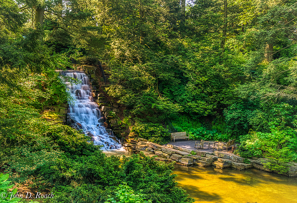 Falls at Longwood Garden - ID: 15727158 © John D. Roach