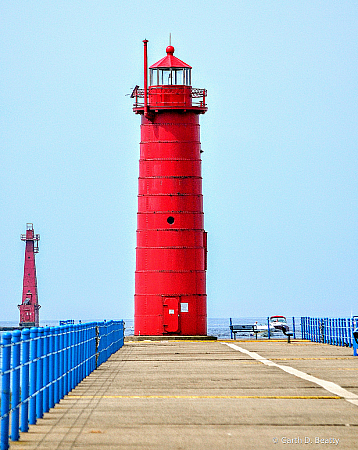 Muskegon Pier Lighthouse from 1903