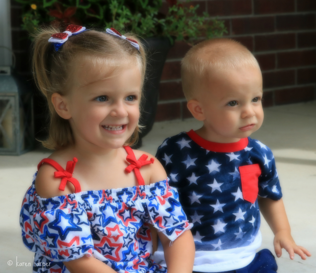 Patriotic Siblings