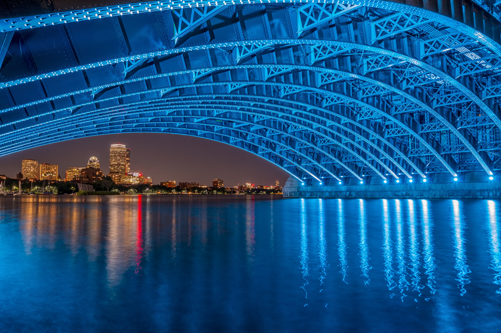 Boston through Longfellow Bridge