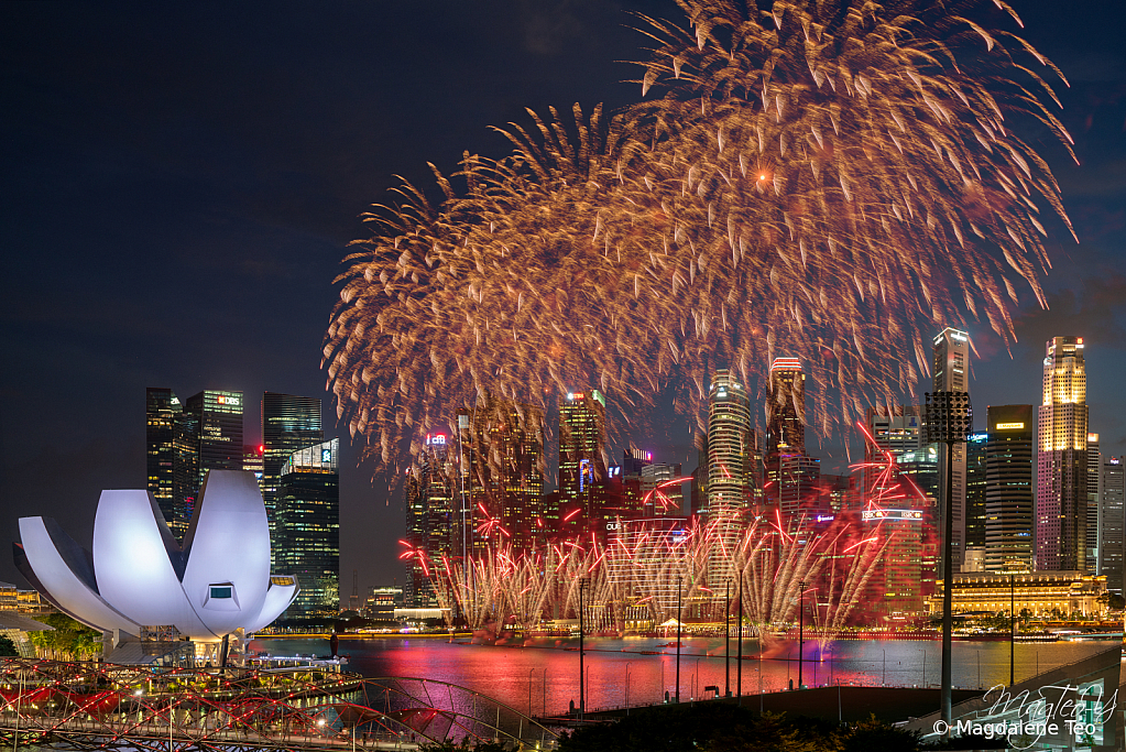 Composite of Singapore National Day Rehearsal - ID: 15730038 © Magdalene Teo