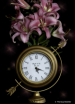Clock with Flower...