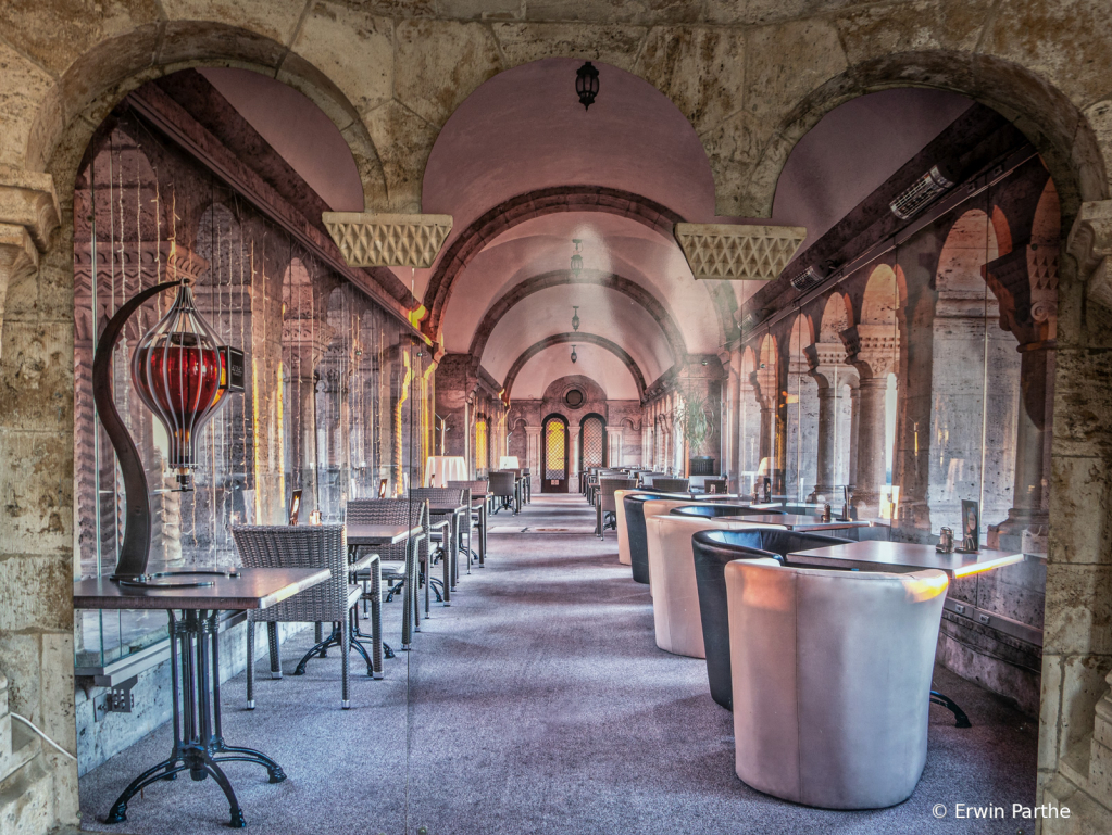 A beautiful restaurant on the castle hill.