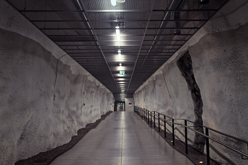 Door Of An Underground Parking Hall