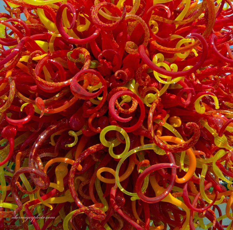 Afro in Glass Dale Chihuly exhibit