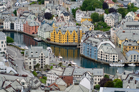 Cityscape Alesund NORWAY