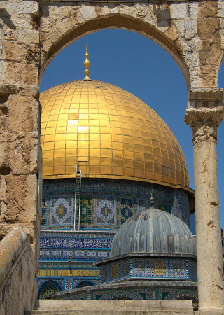 Framed Golden Dome Jerusalem
