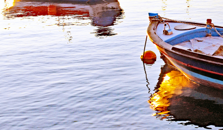 Late afternoon at the bay reflections.