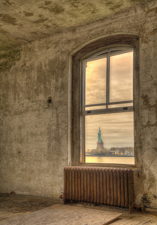Liberty Through Window