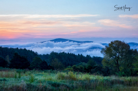 Clouds on the Mountain; Shenandoah NP