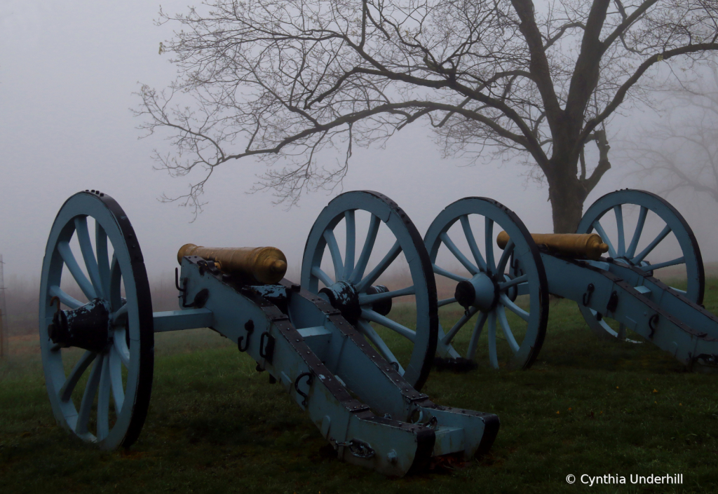 Valley Forge - Cannons in Fog 1 - ID: 15746006 © Cynthia Underhill