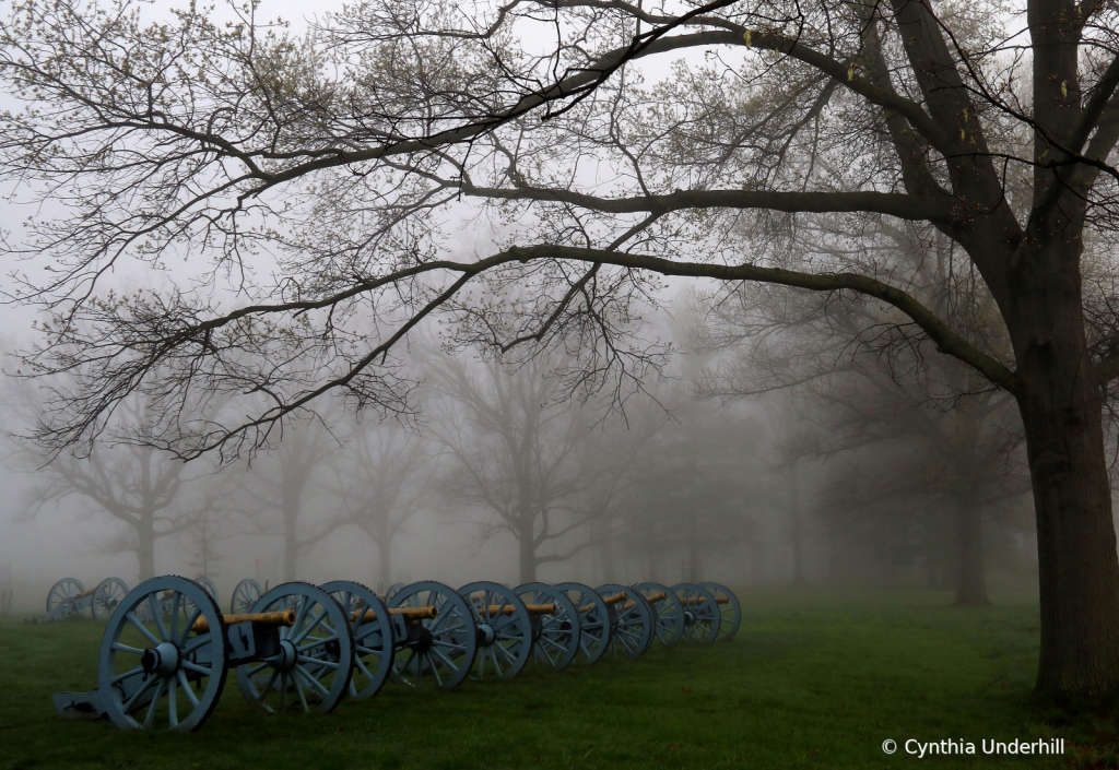 Valley Forge - Cannons in Fog 2 - ID: 15746007 © Cynthia Underhill