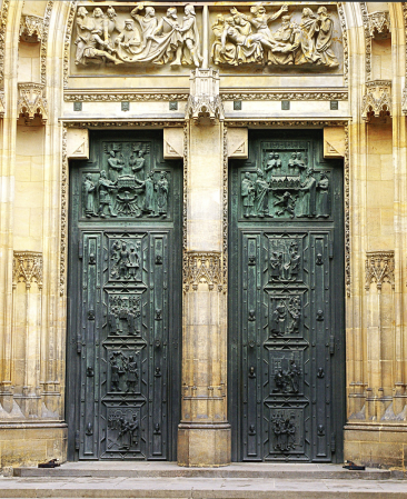 Door of St. Vitus Cathedral Prague