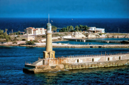 Lighthouse At Alexandria, Egypt