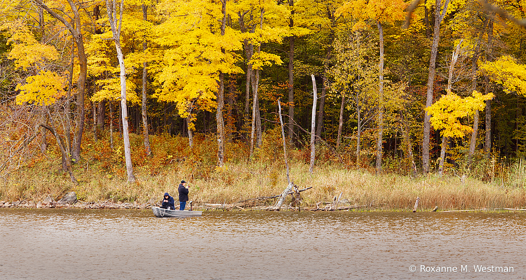 Fall fishing at Maplewood state park