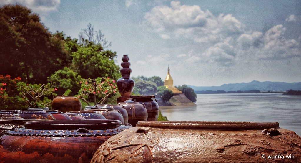 Irrawaddy river scenery