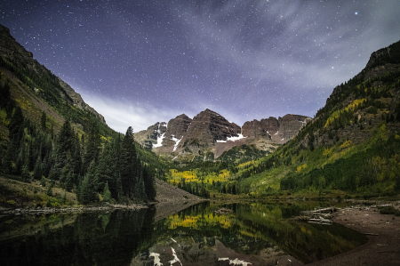 Maroon Bells Under Starlight