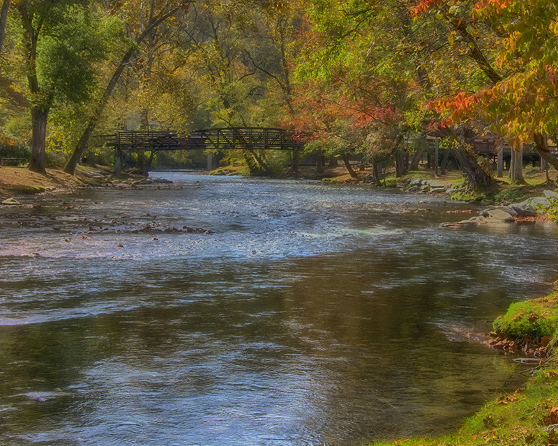 Bridge on the Oconaluftee River