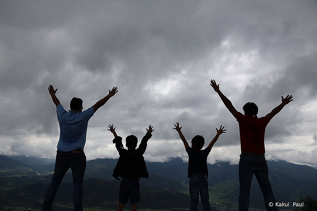 Enjoying the valley view...