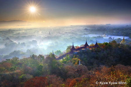 Sunrise Over Mandalay Hill