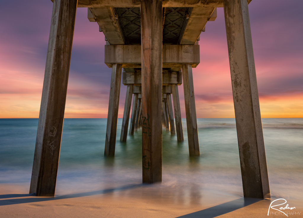 Panama City Beach Pier at Sunset