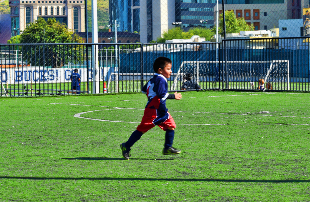 DIEGO PLAYING SOCCER