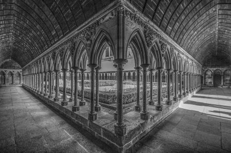 The Cloister at Mont St. Michel