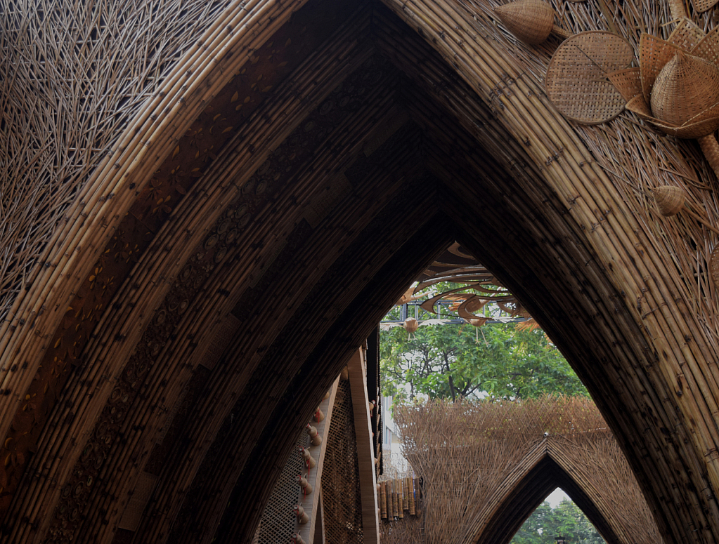 Bamboo as installation art
