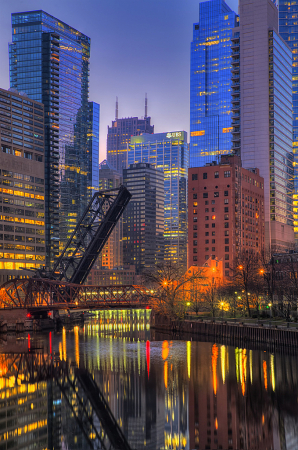 Chicago River Reflection