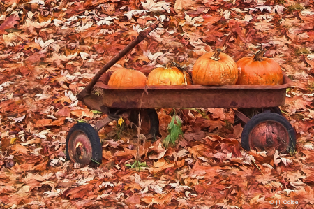 Wagon Filled with Pumpkins!