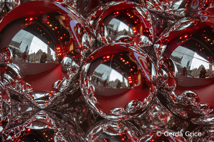 Baubles in a Window of the Bay