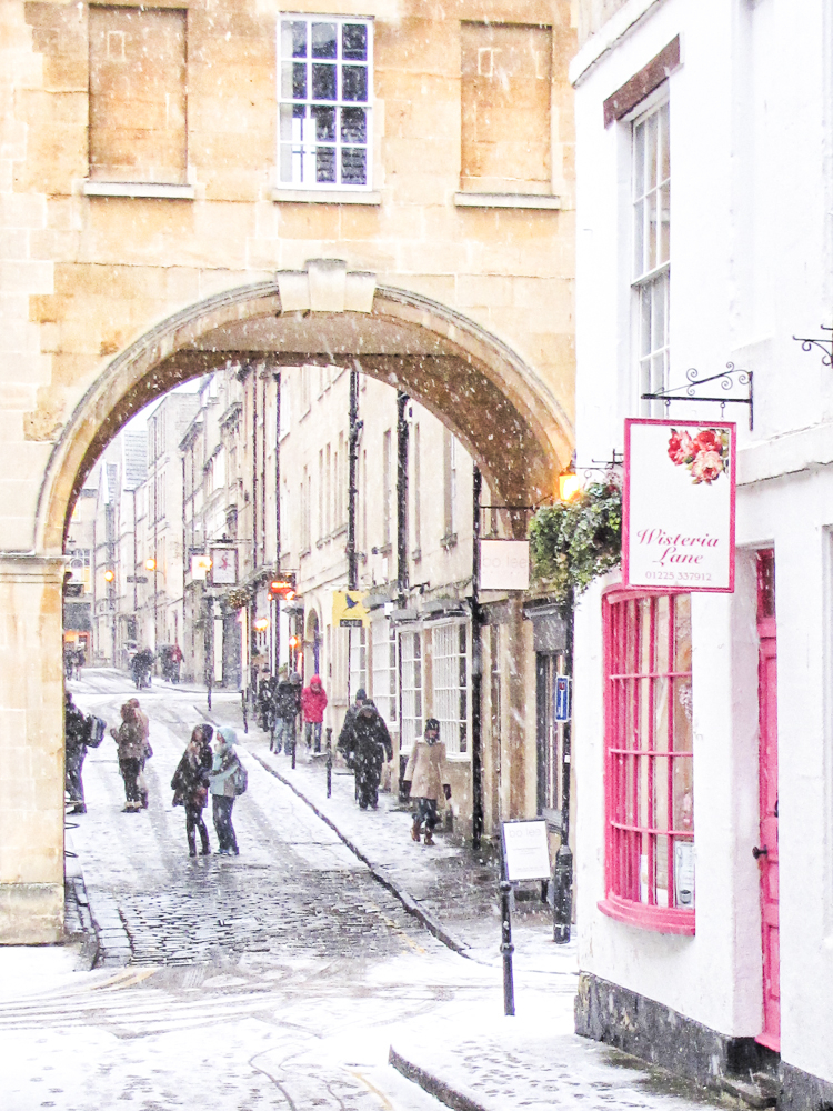 Bath, England in Snow