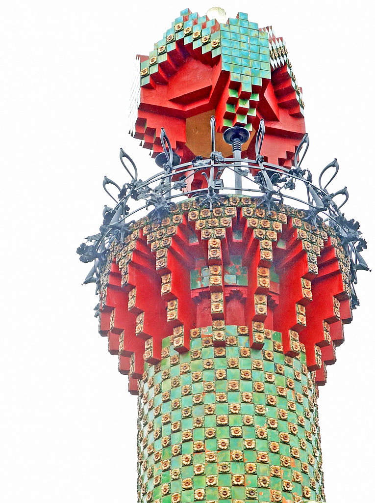 Tower of the Caprichio de Gaudi mansion.