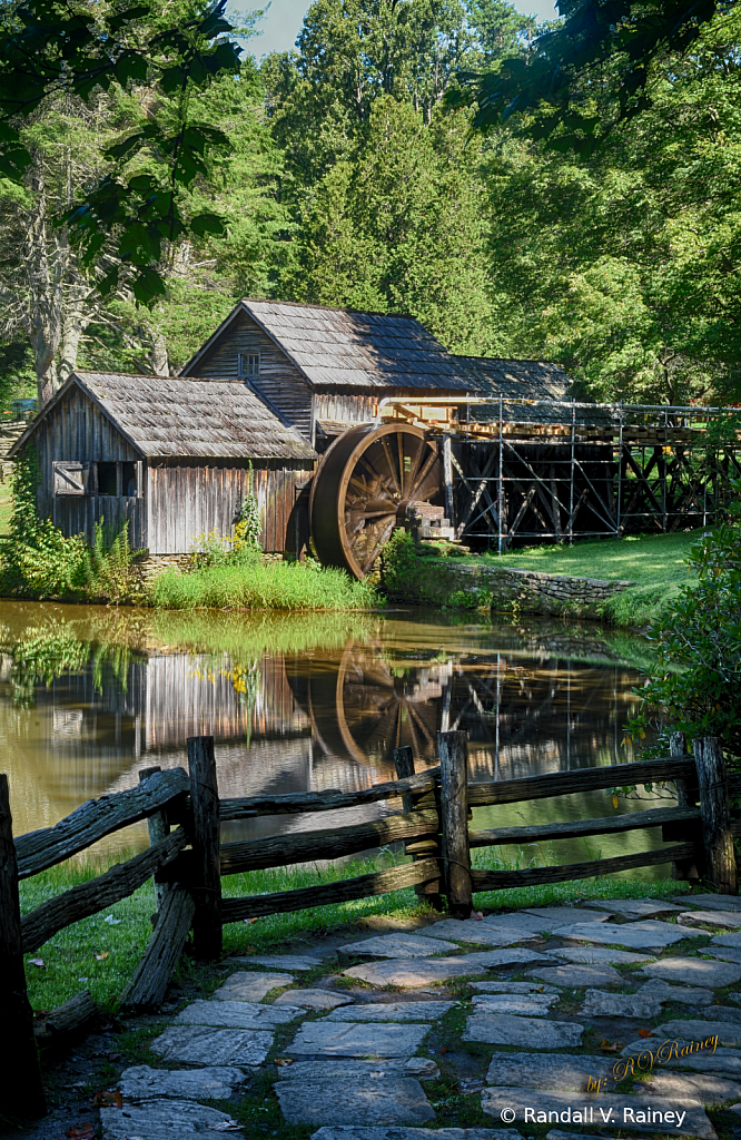 Summer at Mabry Mill Vert. HDR