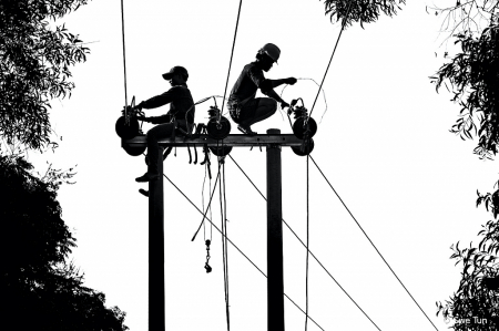 Electric workers