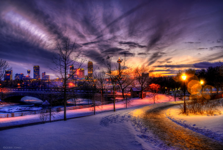 Niagara Park Lights In Winter
