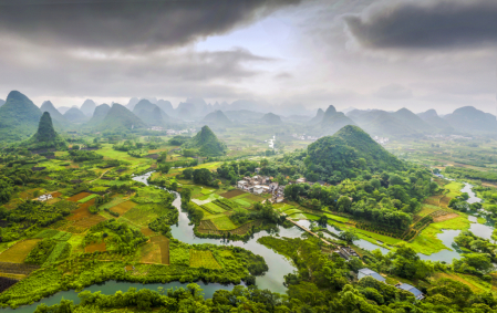 Field terrace in Guilin