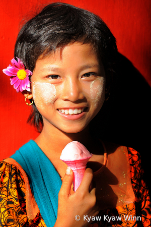Little Girl with Ice-Cream 