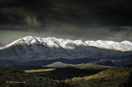 Winter View from North Mesa, Az