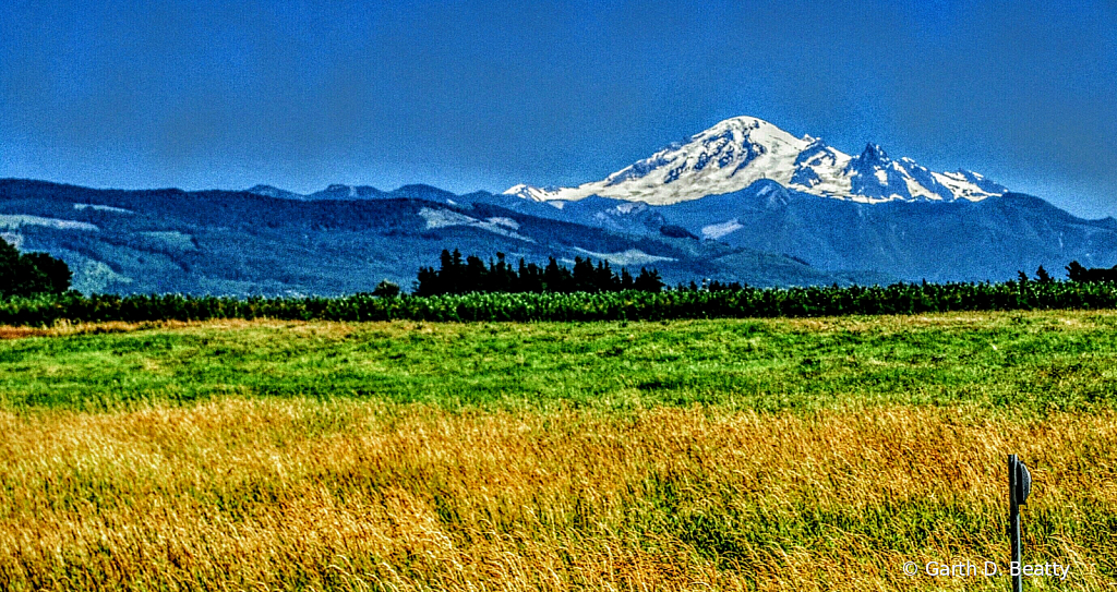 Mount Baker from 40 Miles West.