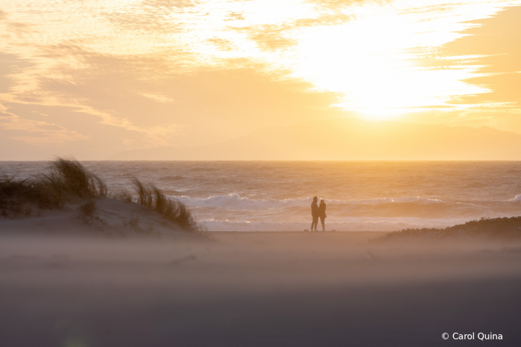 Sandy Sunset Stroll