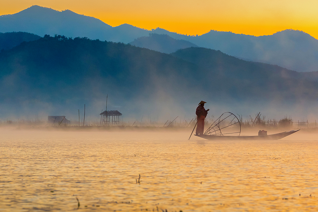 Fishing in one wonderful morning