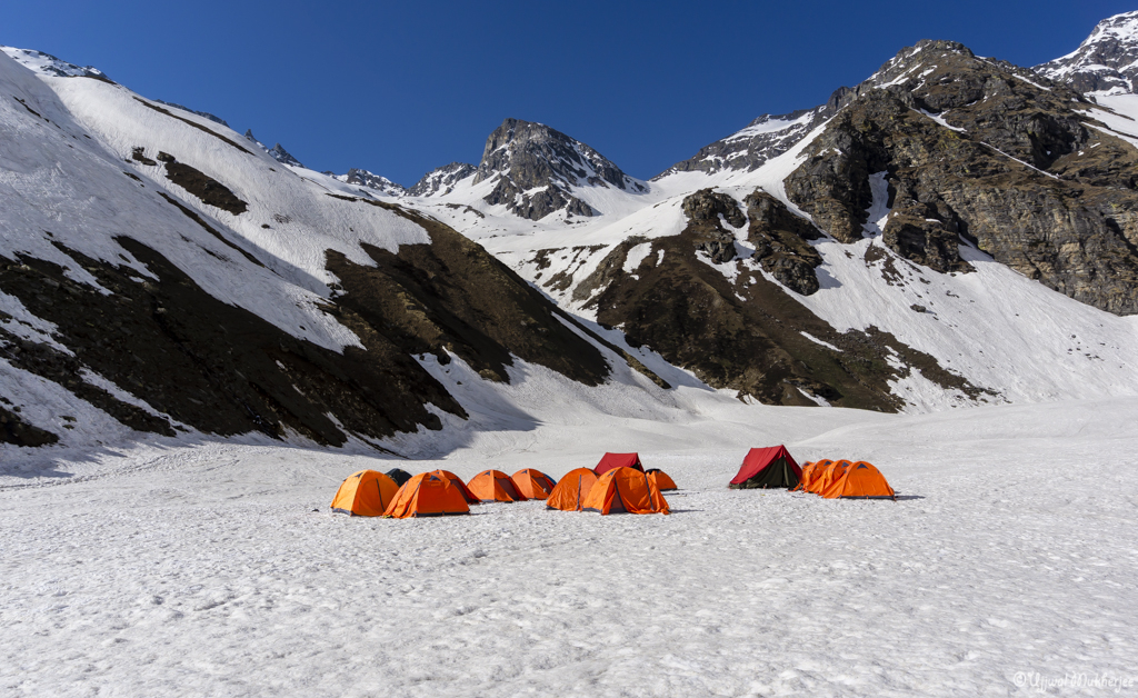 Campsite under Buran Ghati Pass