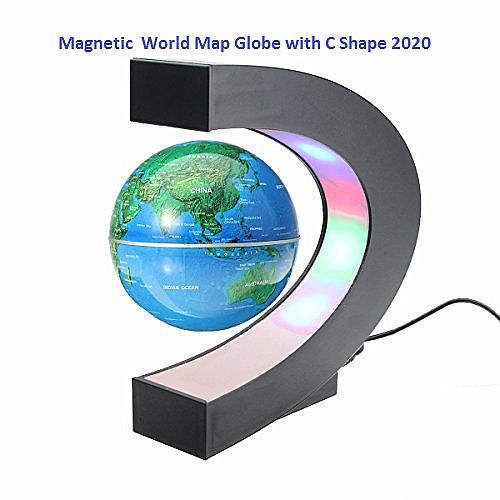 Magnetic Levitation Floating World Map Globe 
