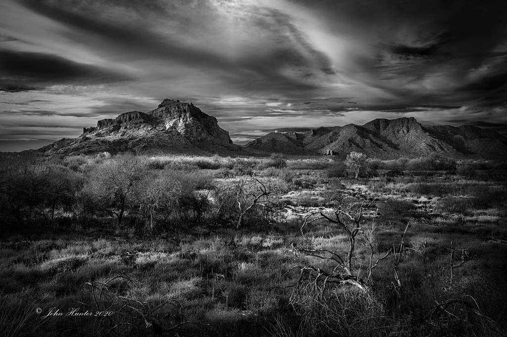 Red Mountain in Black & White