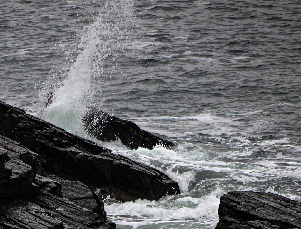 Tide rolling in. 