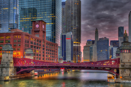 Chicago River Sunrise