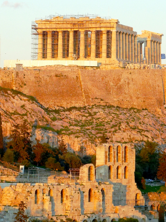 The Parthenon in the warm afternoon light!