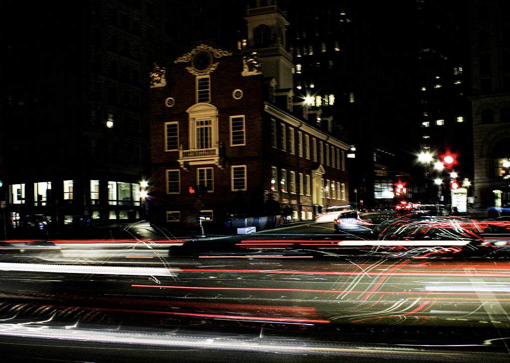 Light Trails at the Old State House